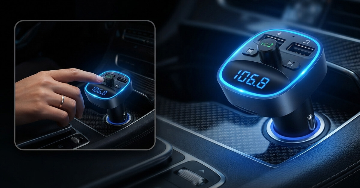 Blue Ambient Backlight Simplifies Nighttime Operation Effortlessly