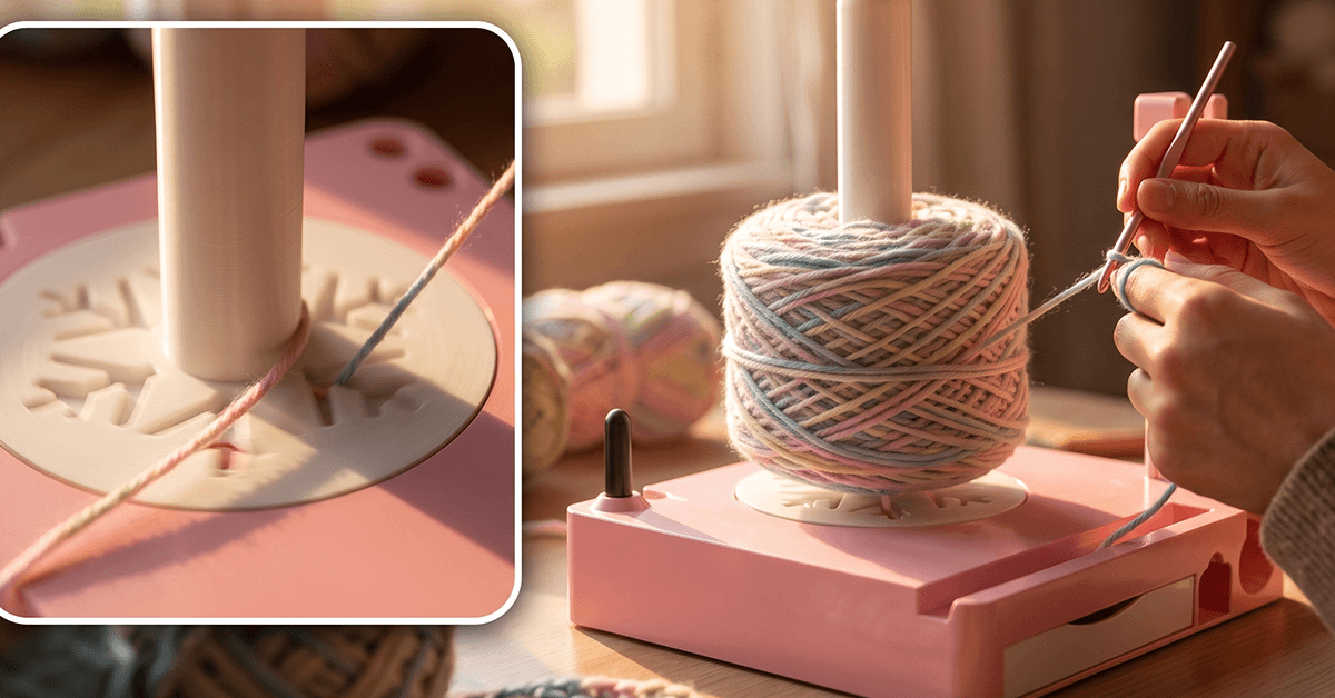Spins 360° for Tangle-Free Yarn Flow